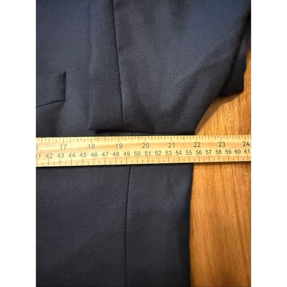 JACK VICTOR 100% CASHMERE Navy Blue BLAZER JACKET SPORT COAT 44R - Picture 6 of 8